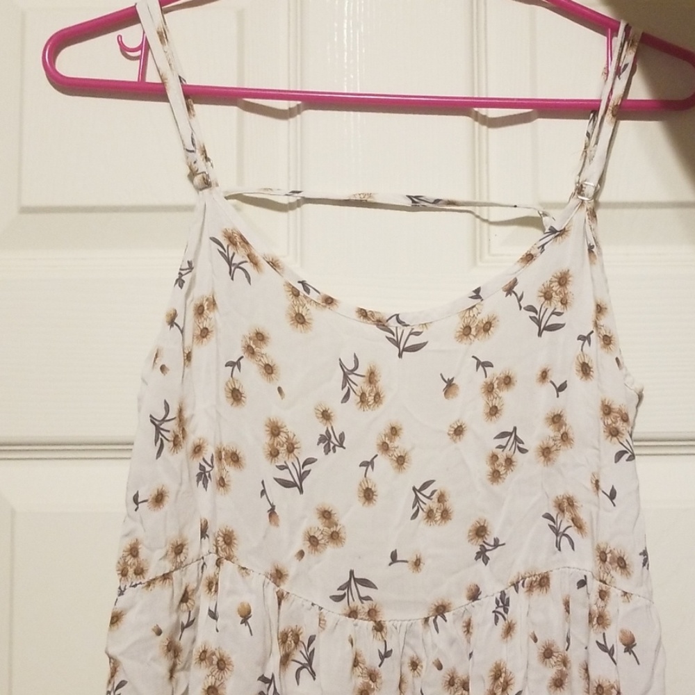 Flowy sunflower tank
